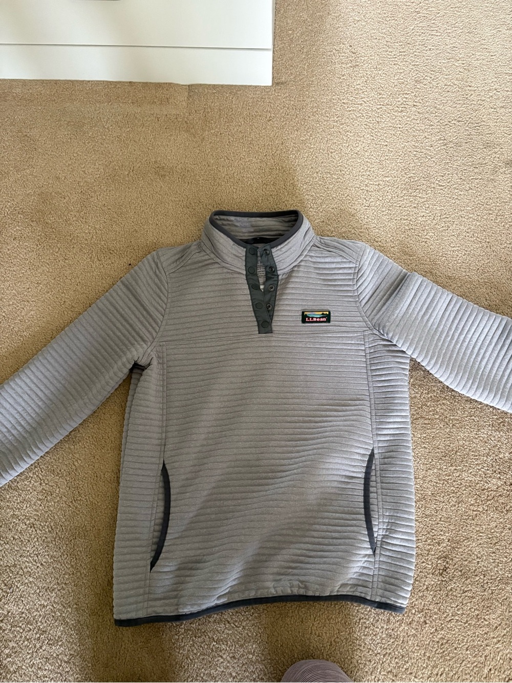 L.L. Bean Gray Women’s Airlight Knit Pullover
